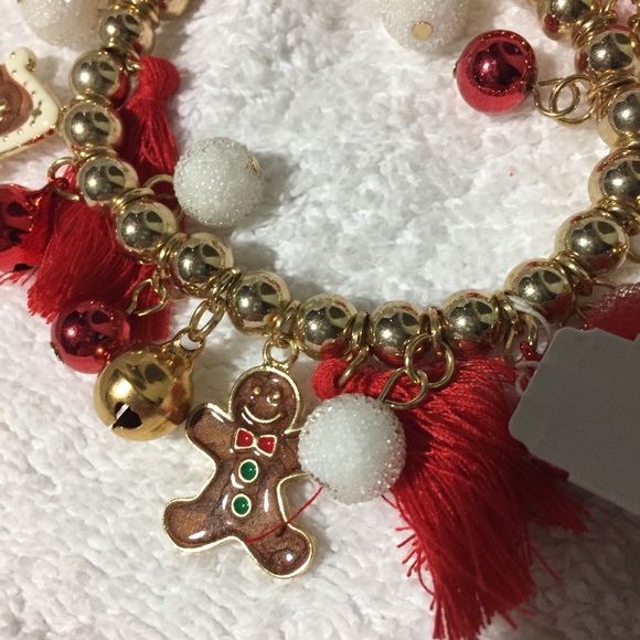 Charming Charlie Stretch Holiday Charm Bracelet - Picture 4 of 7